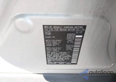 2018 Nissan Rogue S z USA, uszkodzony, nr VIN KNMAT2MT4JP540780